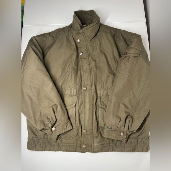 London Fog Vintage Flyer's Cold Weather Jacket - Olive Size L Lined - Picture 4 of 15